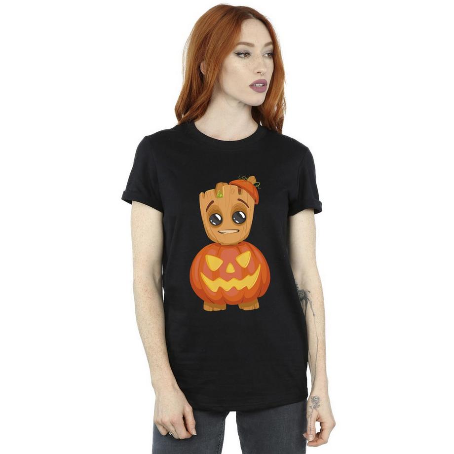 MARVEL Groot Jack O Lantern Grafik T-Shirt  