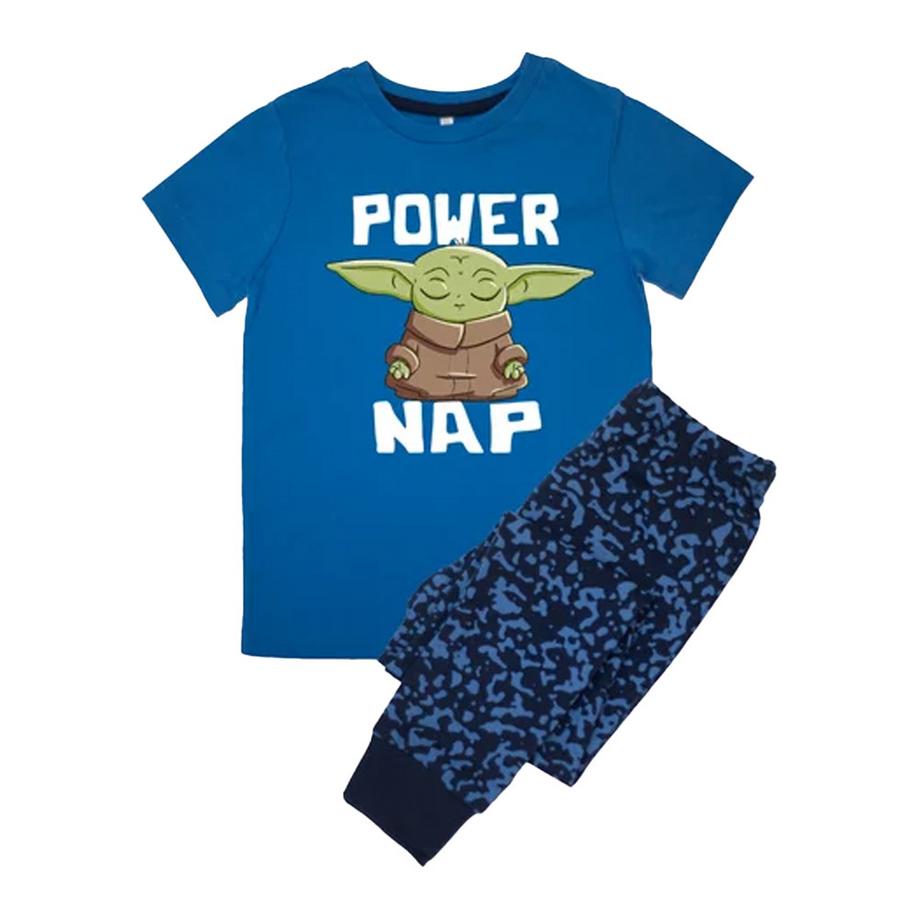 Power Nap Schlafanzug Mit Langer Hose, Kurzärmlig