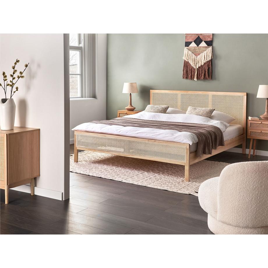 Beliani Letto en Legno di pino Boho SALERNAS  
