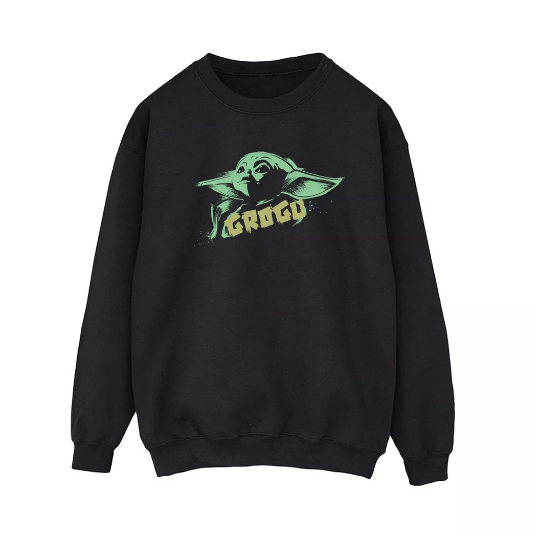 STAR WARS - The Mandalorian The Child Sweatshirt, per donna, Nero, Größe XL