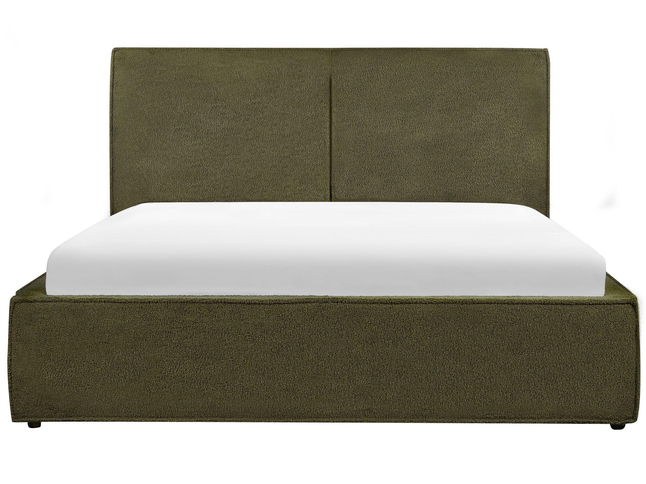 Beliani Lit ottoman en Bouclé Moderne MOISSAC  