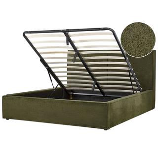 Beliani Lit ottoman en Bouclé Moderne MOISSAC  