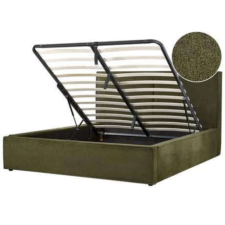 Beliani Lit ottoman en Bouclé Moderne MOISSAC  