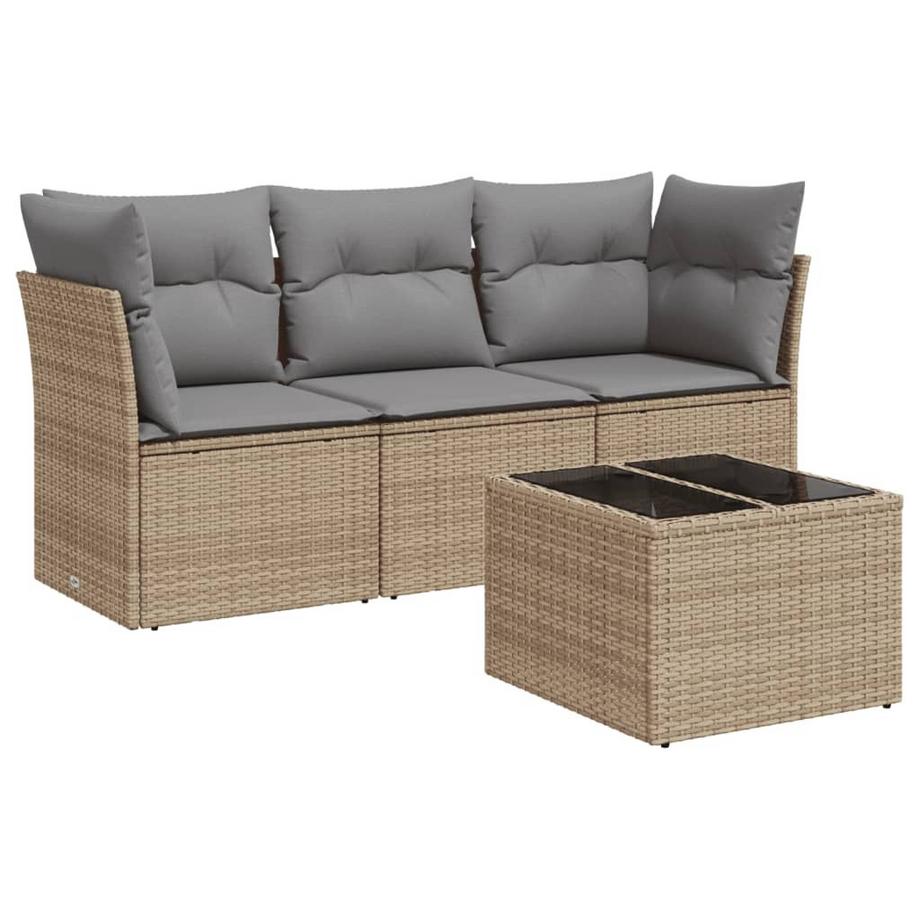 Ensemble de canapés de jardin rotin synthétique