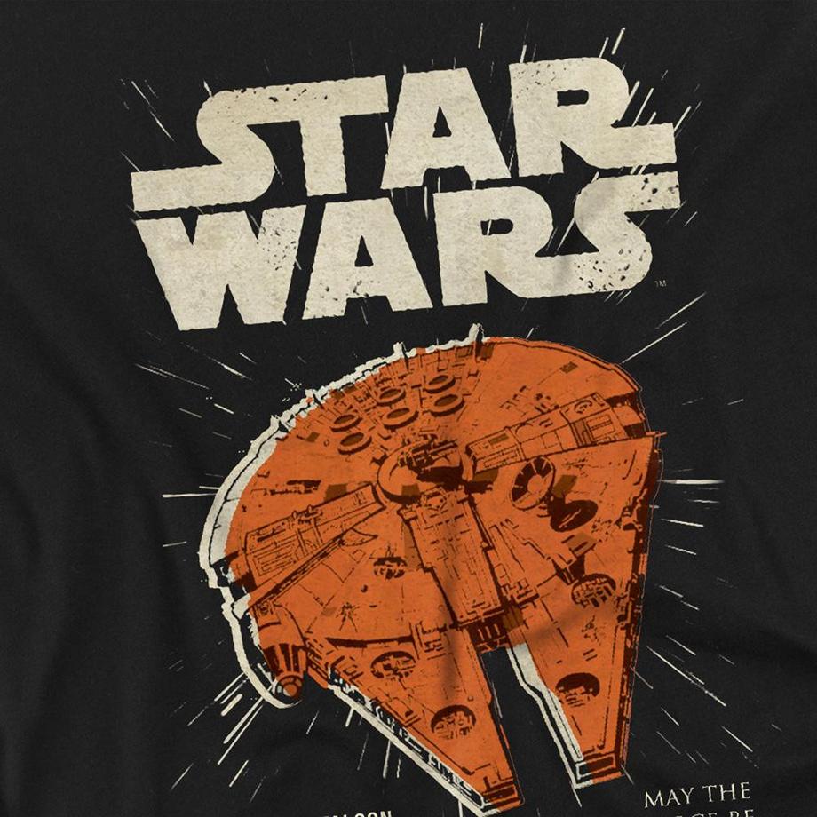 STAR WARS Maglietta Millenium Falcon Aderente  