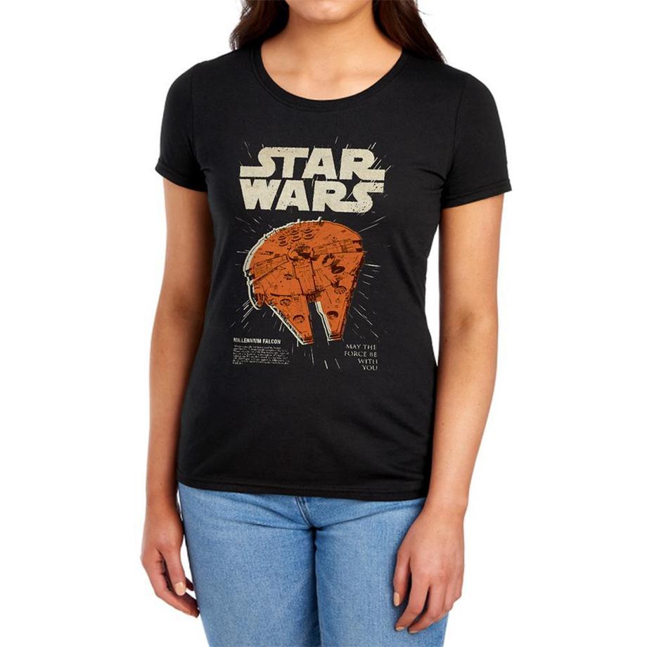 STAR WARS Maglietta Millenium Falcon Aderente  