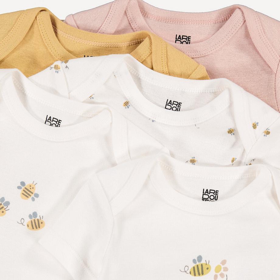 La Redoute Collections  5er-Pack Baby Kurzarm-Bodys mit Bienenmotiven 