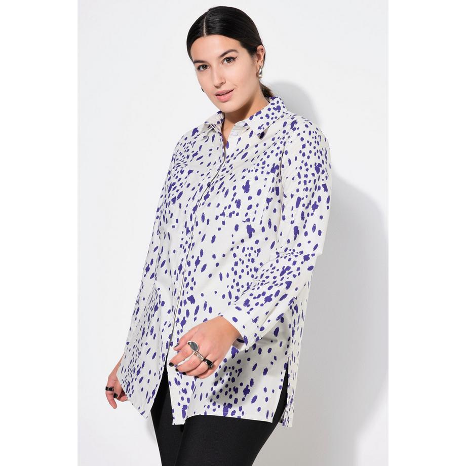 Studio Untold Hemdbluse Boxy Shape Sprenkel-Print  