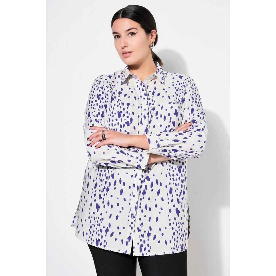 Studio Untold Hemdbluse Boxy Shape Sprenkel-Print  