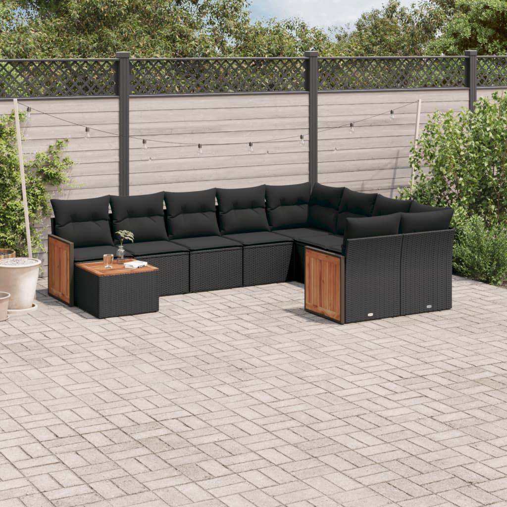 VidaXL set divano da giardino Polirattan  