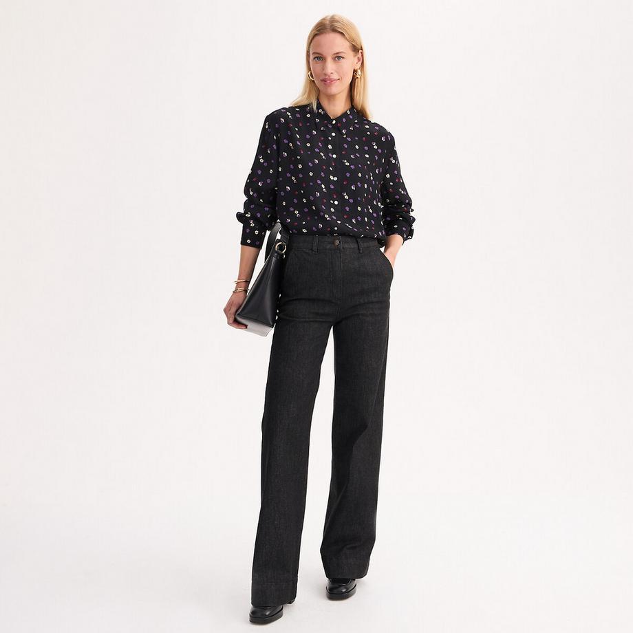 La Redoute Collections Chemise imprimé floral manches longues en viscose  