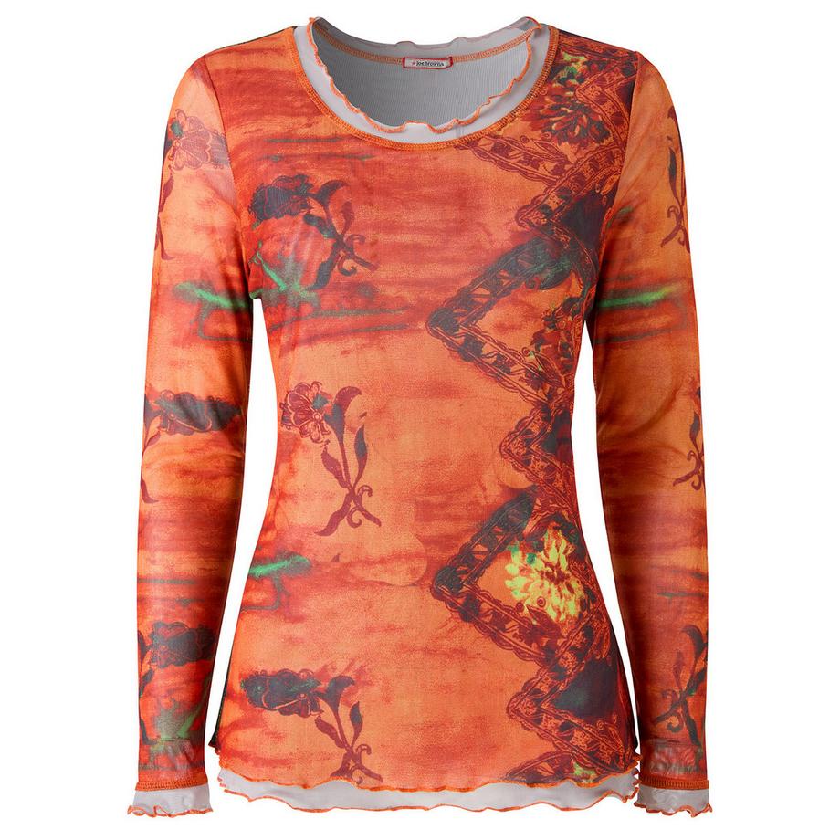 Joe Browns Netzstoff Oberteil Lagenoptik mit Muster  