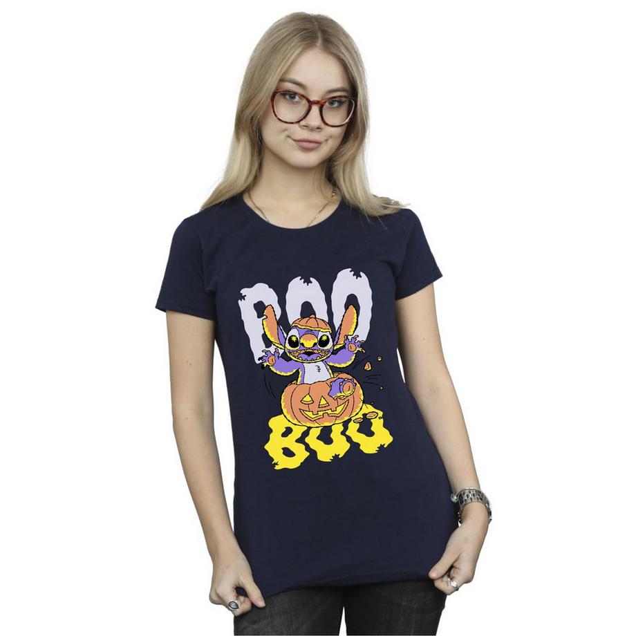 Lilo & Stitch Boo Jack-o-Lantern T-Shirt Slim Fit  