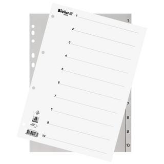Biella BIELLA Register PP grau A4 471410.00 1-10, Vollformat  