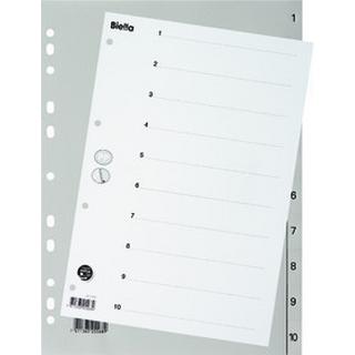 Biella BIELLA Register PP grau A4 471410.00 1-10, Vollformat  