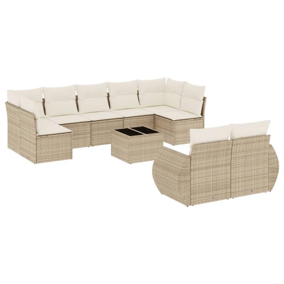 set divano da giardino Polirattan