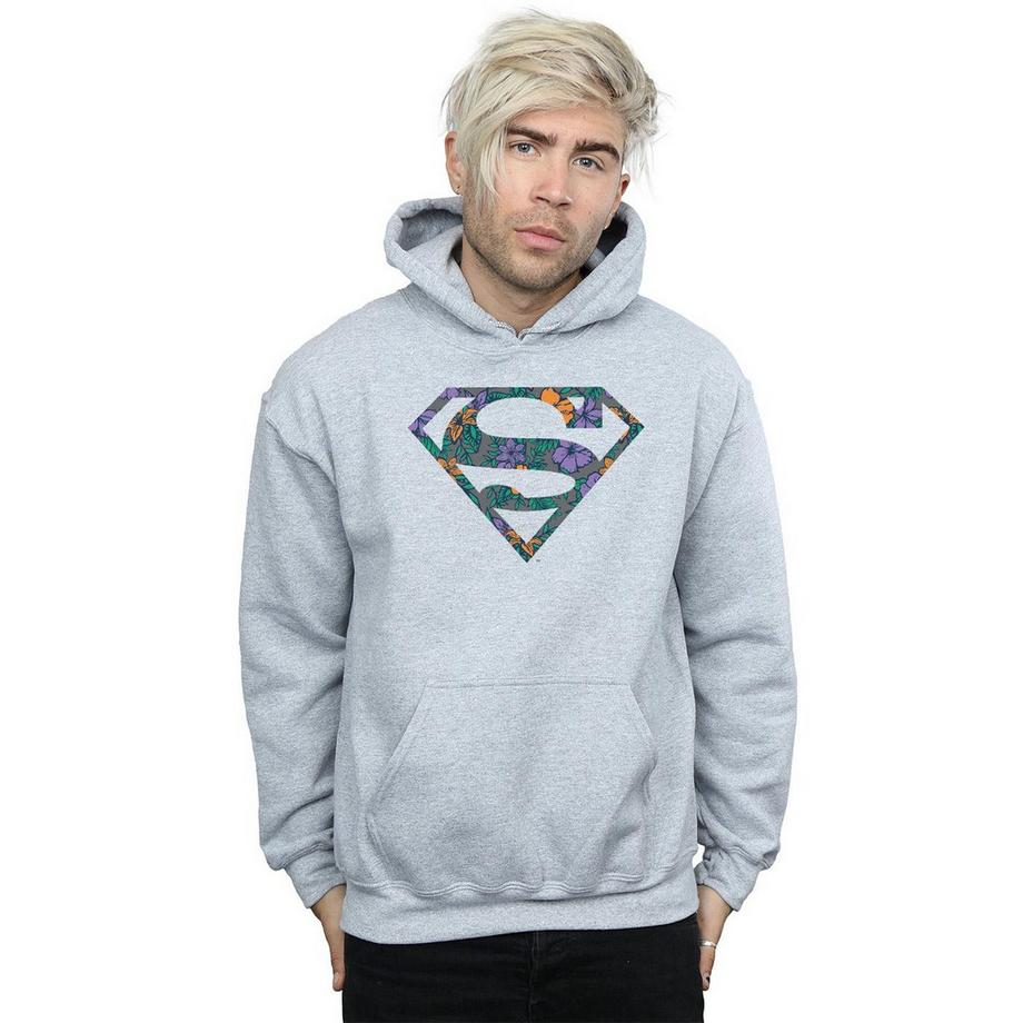 DC COMICS Superman Floral Logo Sweat à capuche  