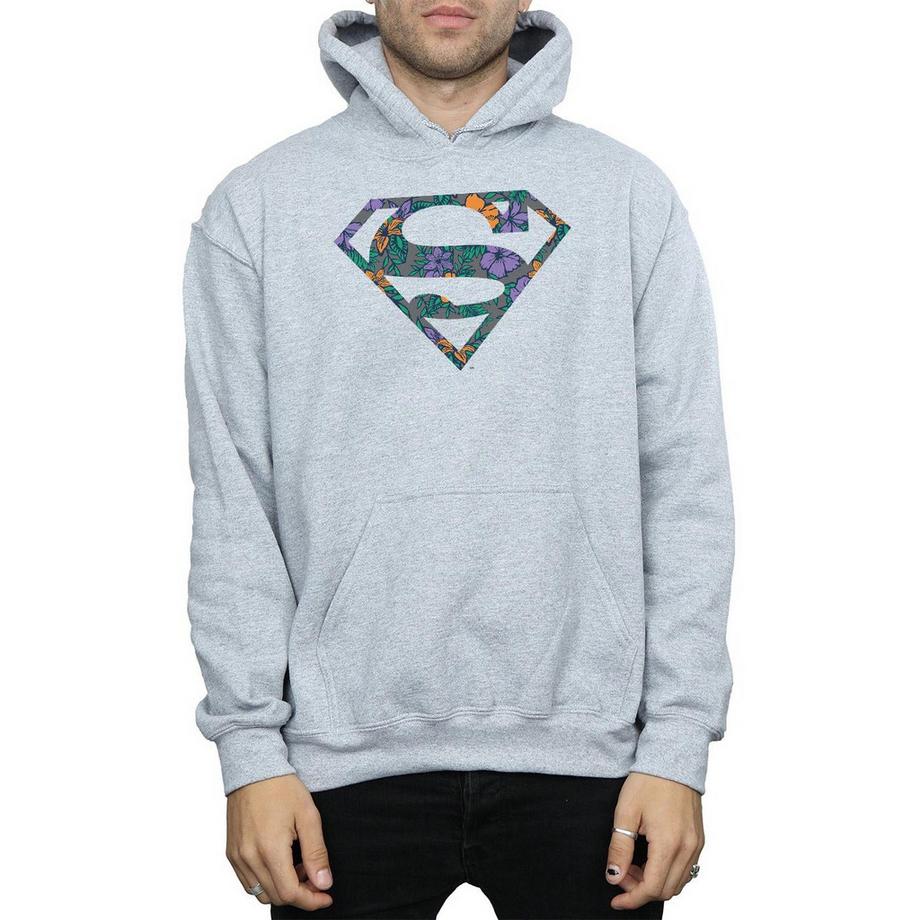 DC COMICS Superman Floral Logo Sweat à capuche  
