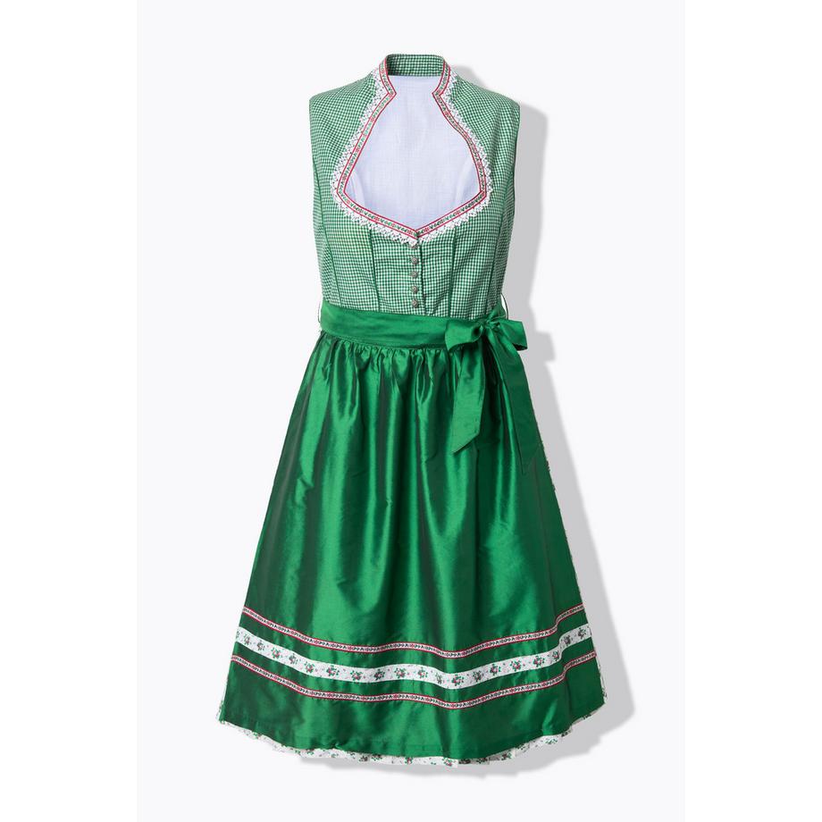 Ulla Popken Dirndl Allacciatura Scollo a Cuore Senza Maniche  