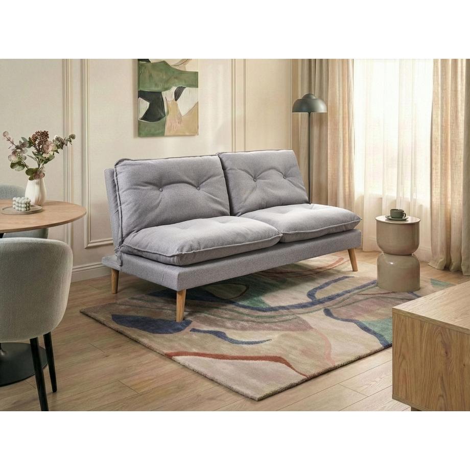 Beliani Schlafsofa aus Stoff Retro YILA  