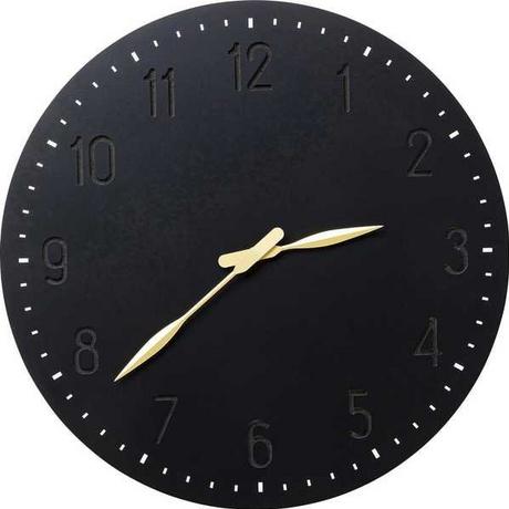 KARE Design Horloge murale Mailo noir rond 50  