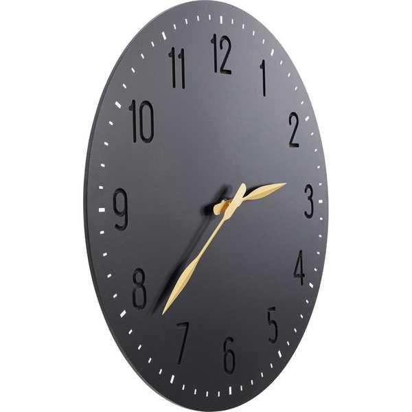 KARE Design Horloge murale Mailo noir rond 50  