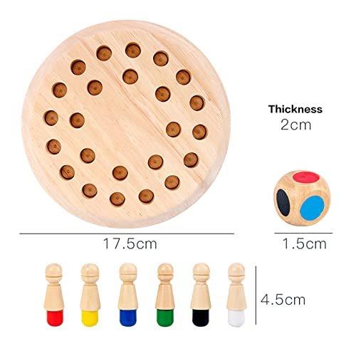 Activity-board  Jouet d'apprentissage des échecs à mémoire, bois d'échecs à mémoire, jeu de mémoire, améliore la mémoire et la perception des couleurs 