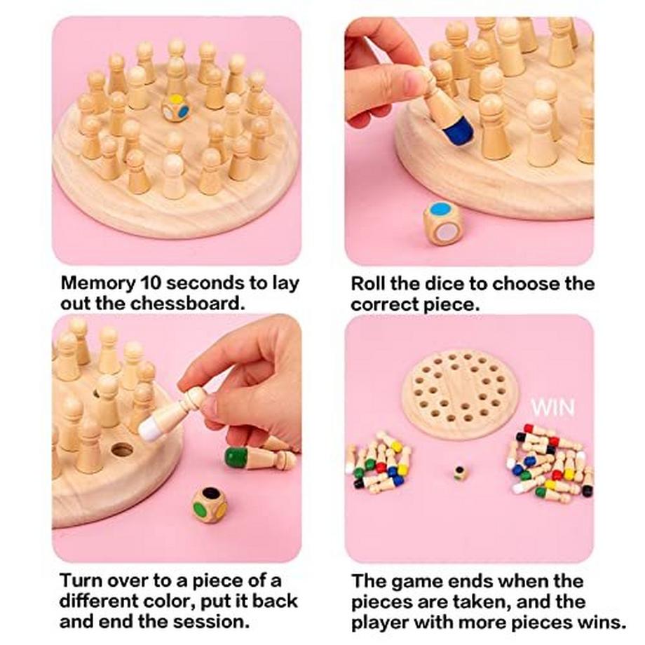 Activity-board  Gedächtnisschach Lernspielzeug, Gedächtnisschach Holz, Gedächtnisspiel,Verbessert Gedächtnis und 