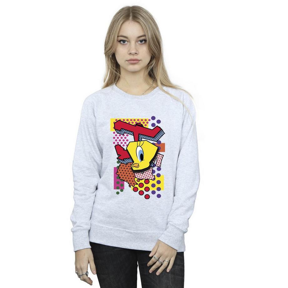 LOONEY TUNES Tweety Bird Pop Art Sweatshirt  