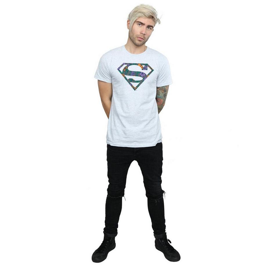 DC COMICS Superman Floral Logo T-Shirt  
