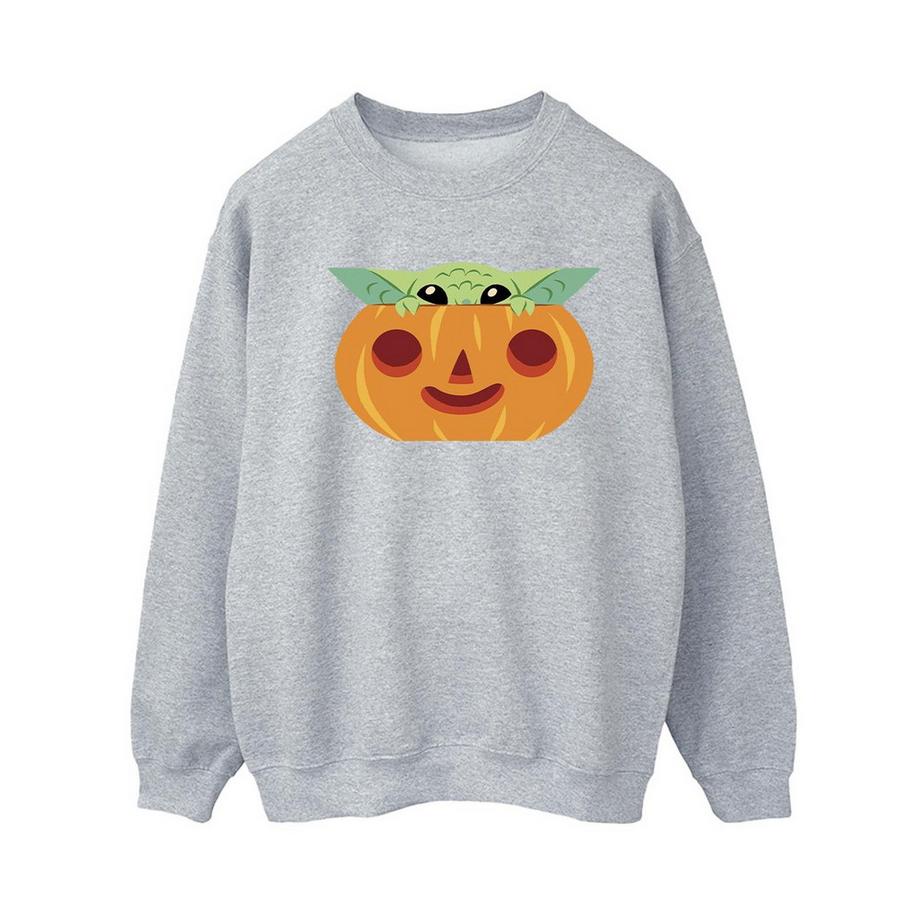 STAR WARS Grogu Kürbis Rundhals Sweatshirt  
