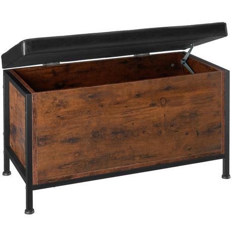 Tectake Coffre banquette matelassée Calico  