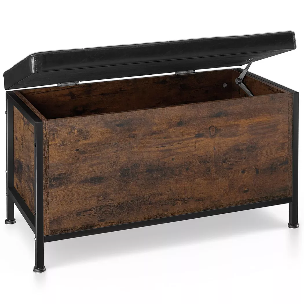 Tectake - Banquette coffre CALICO style industriel, 42X51CM, Marron