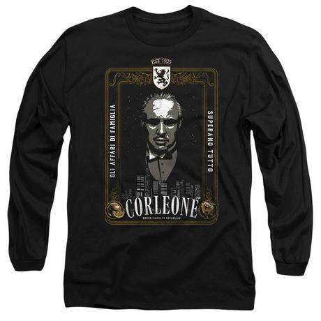 The Godfather Corleone T-Shirt Maniche Lunghe  
