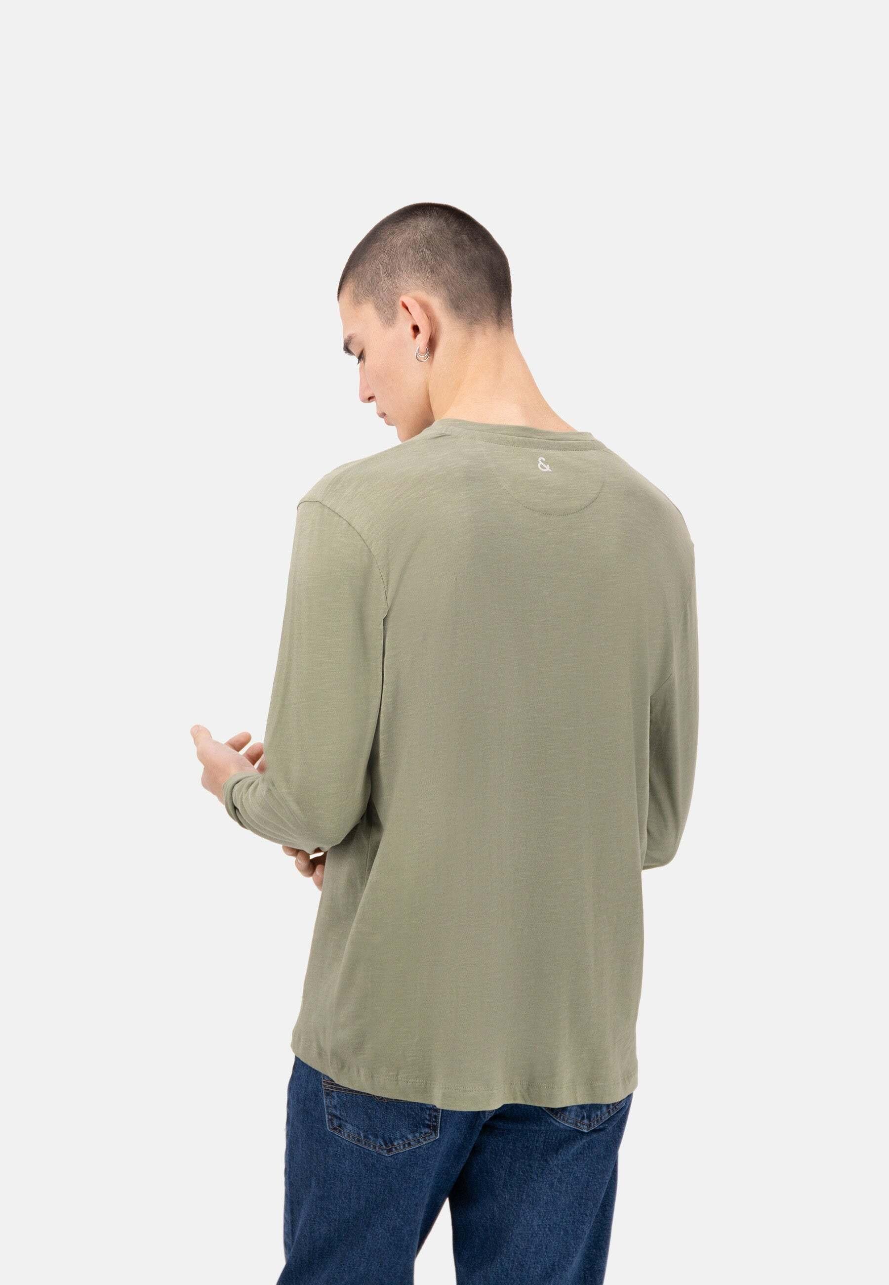 Colours & Sons Maglietta a maniche lunghe Henley Slub  