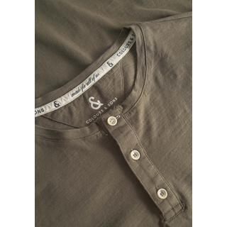 Colours & Sons Maglietta a maniche lunghe Henley Slub  