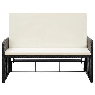 VidaXL Canapé de jardin, tabouret et rangement  