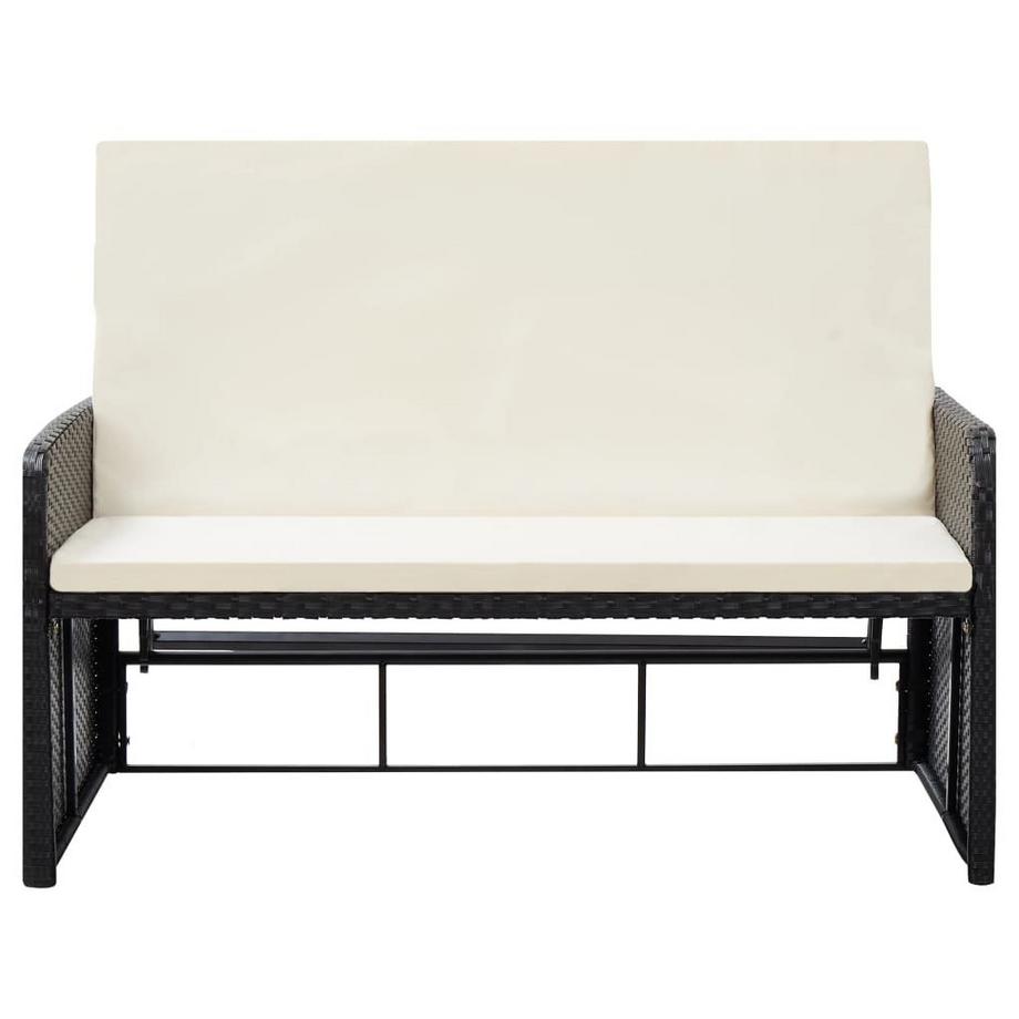 VidaXL Divano da giardino, sgabello e contenitore  