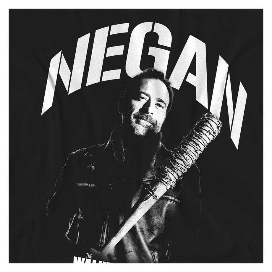 The Walking Dead Negan Monochrom Grafikdruck T-Shirt  