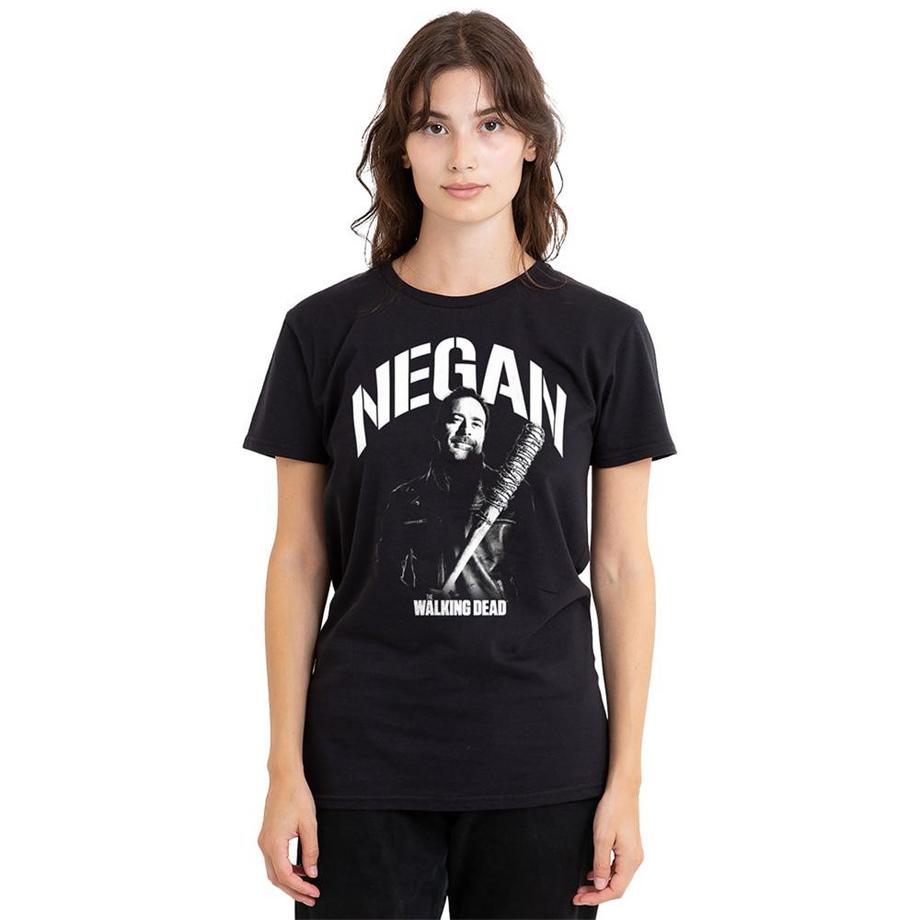 The Walking Dead Negan Monochrom Grafikdruck T-Shirt  