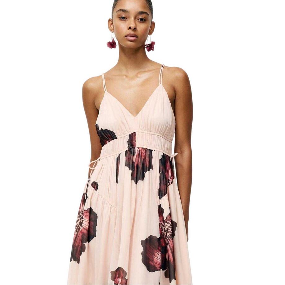 FRENCH CONNECTION Hallie Vestito Lungo Scollo A V  