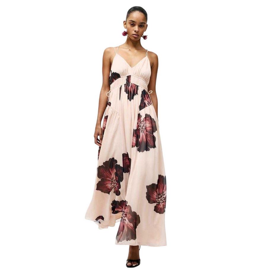 FRENCH CONNECTION Hallie Vestito Lungo Scollo A V  