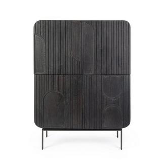 mutoni Commode Orissa noir 90x42x120  