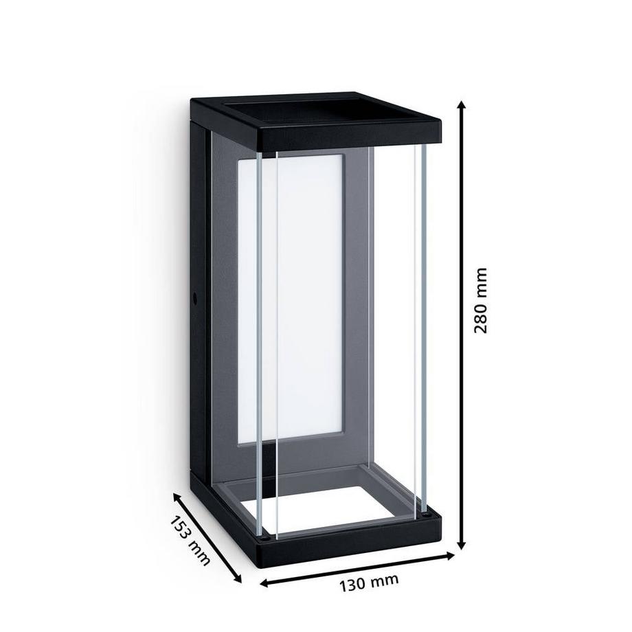 Philips Lighting Ulyzo  LED-Außenwandleuchte LED 12 W Schwarz  