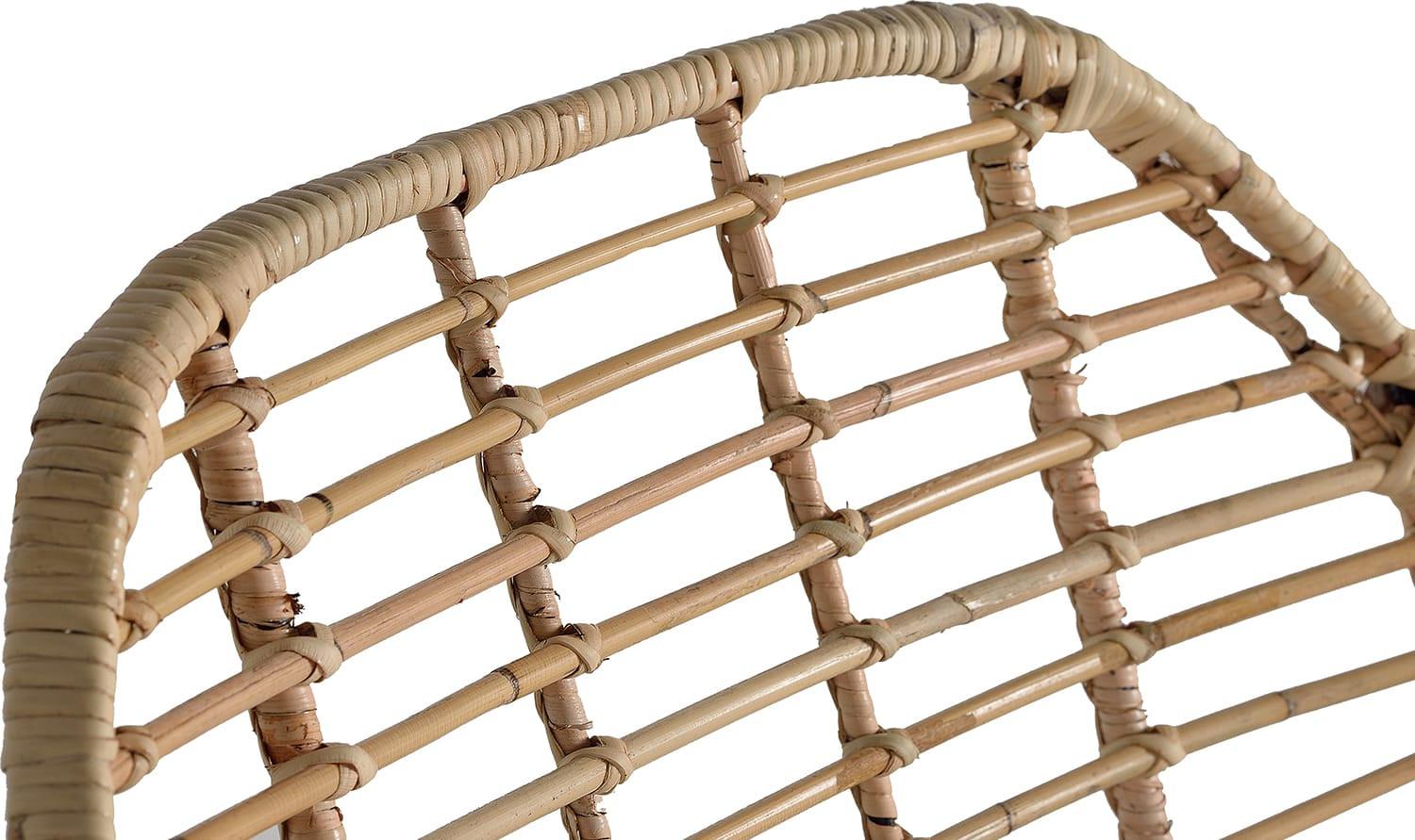 mutoni Sedia in rattan naturale (set di 2)  