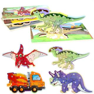 Activity-board  Puzzle, puzzle en bois enfants, puzzle animaux/dinosaures/voitures 