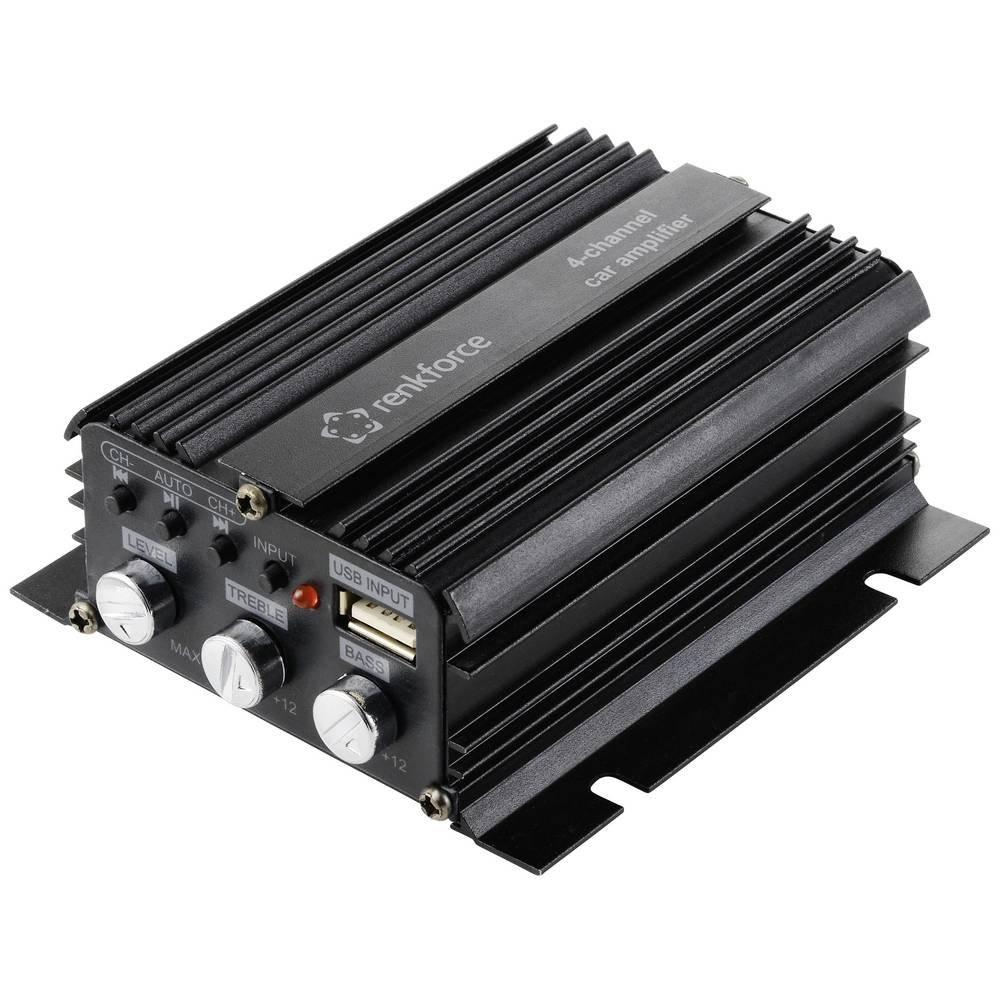 Renkforce  Amplificateur automatique 200 W 4 canaux 