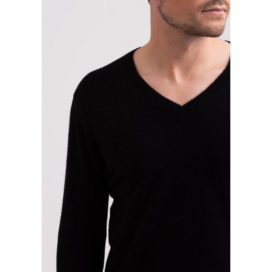 CASH-MERE.CH Pullover Scollo a V Cashmere Riciclato  