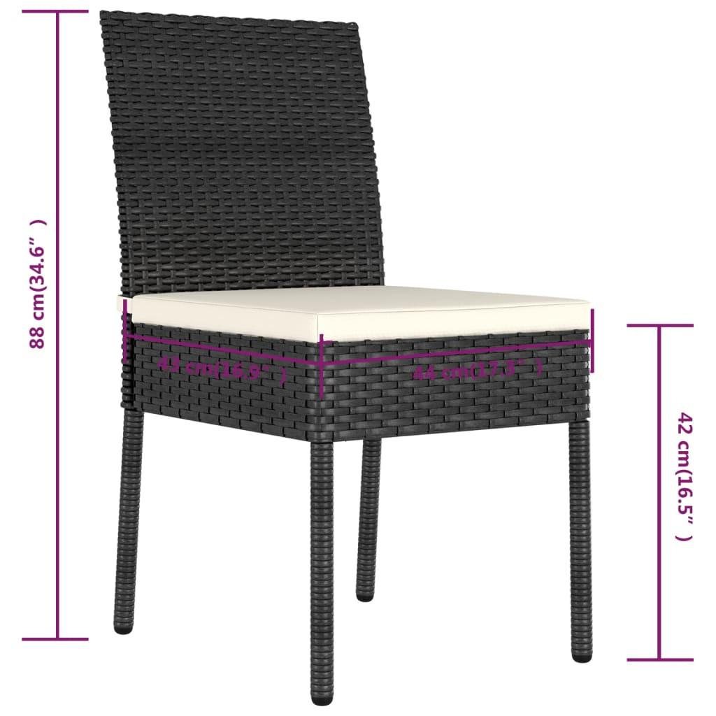 VidaXL Essstuhl poly-rattan  