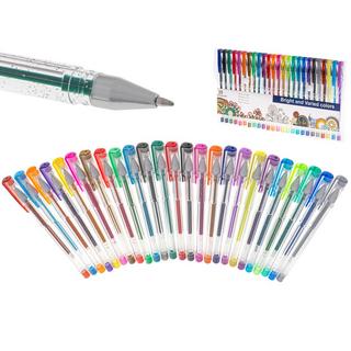 Pricenet Set penne gel glitterate colorate da 25pz.  